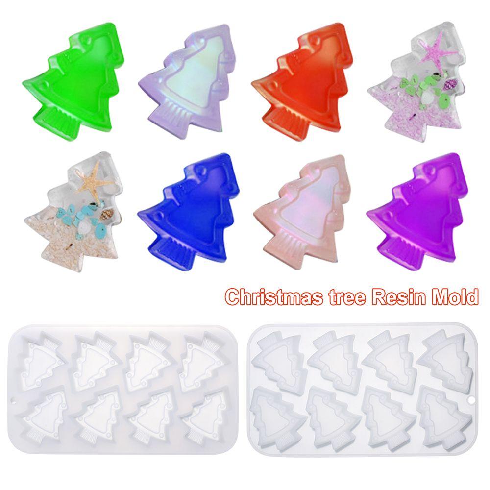Khuôn Làm Cây Thông Giáng Sinh 24 Ngăn Bằng Nhựa Resin|Chảo Nướng Bánh Bằng Epoxy Trang Trí Giáng Sinh