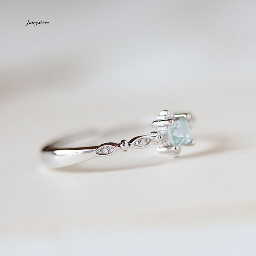 Nhẫn đeo ngón đính viên đá lấp lánh sang trọng cho nữ