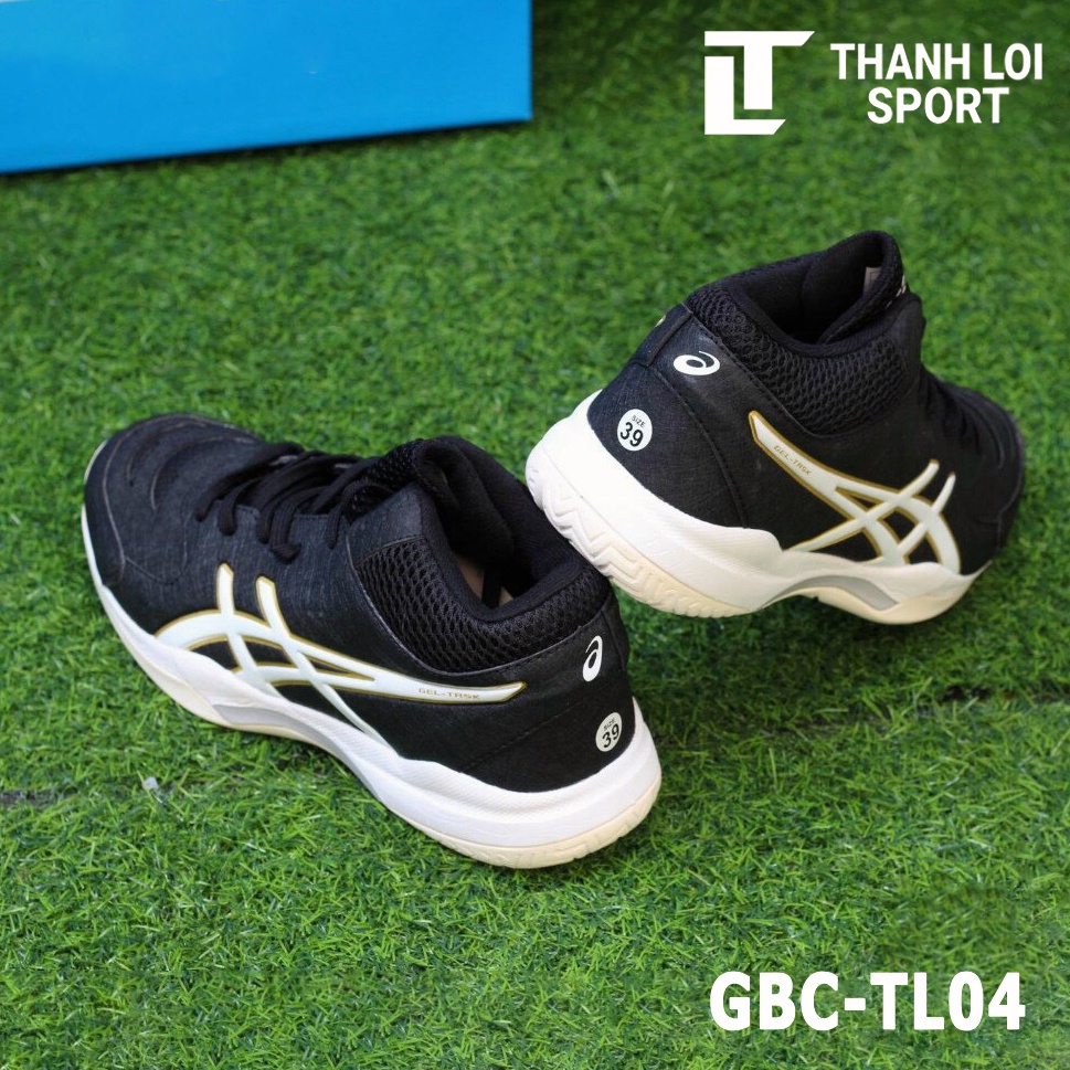 Giày thể thao, bóng chuyền GEL-TASK TL04 Đen Trắng Tặng tất + túi rút đựng giày