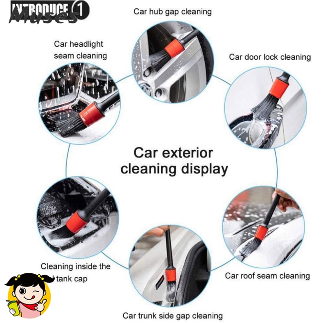 Set 10 Cọ Vệ Sinh Chi Tiết Chuyên Dụng Cho Xe Hơi