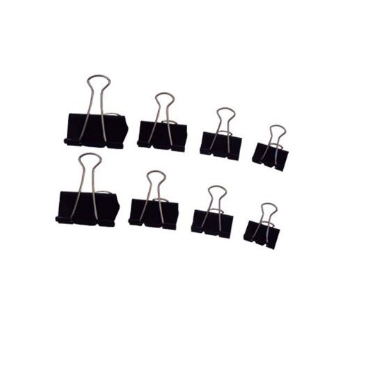 Kẹp sắt,Kẹp giấy đen,Kẹp tài liệu, Kẹp Bướm 15mm ,19mm , 25mm , 32mm , 41mm , 51mm
