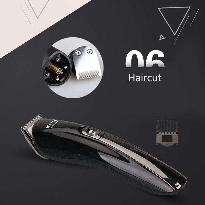 Kemei KM-600 11 in 1 Electric Rechargeable Wireless Hair Trimmer Set