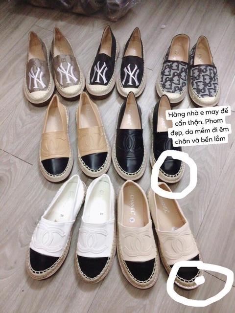 giày lười slip on da đế cói | BigBuy360 - bigbuy360.vn