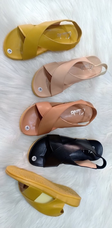 [HÌNH THẬT] SANDAL QUAI CHÉO ĐẾ BỌC