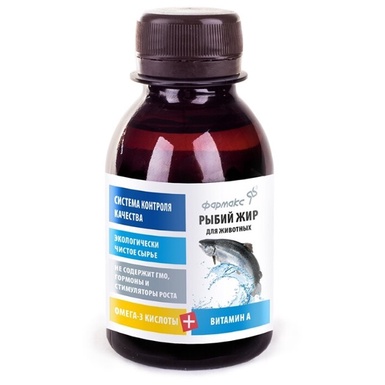 Dầu cá hồi FARMAX - FARMAKS, Dưỡng Lông và phục hồi lông cho chó mèo, bổ sung đề kháng 100Ml