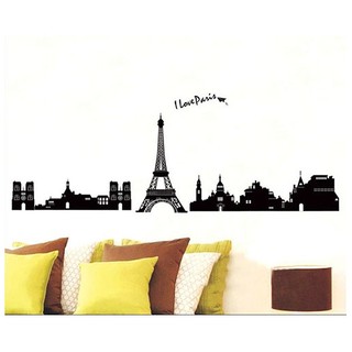 DECAL DÁN TƯỜNG - I LOVE PARIS
