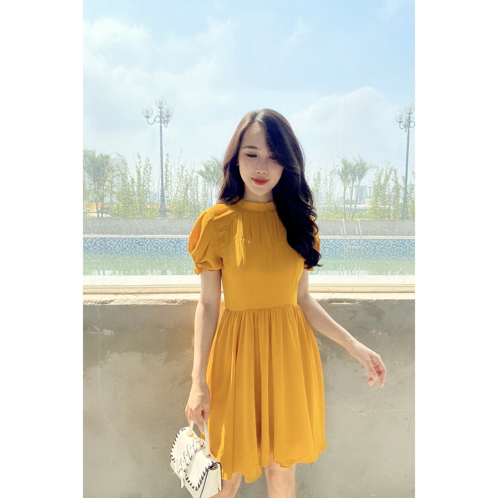 [Mã WABRWA15 giảm 15% đơn 300K] Đầm xòe ngắn tay tay bồng DEA0292 - 20Again | BigBuy360 - bigbuy360.vn