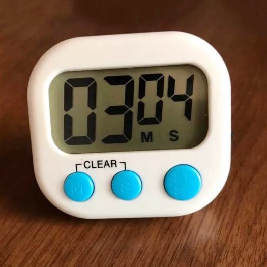 Đồng Hồ Đếm Ngược Hẹn Giờ Nấu Ăn Hút Nam Châm 99 Phút Tiện Dụng Tặng 2 Pin