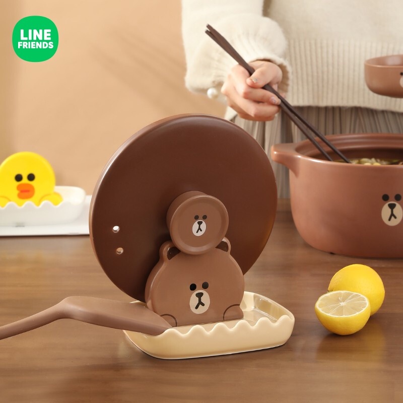 Giá Đỡ Muỗng/Nắp Nồi Bằng Gốm Tiện Dụng Cho Nhà Bếp