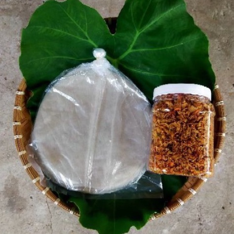 Combo bánh tròn + hủ muối tép hành siêu to