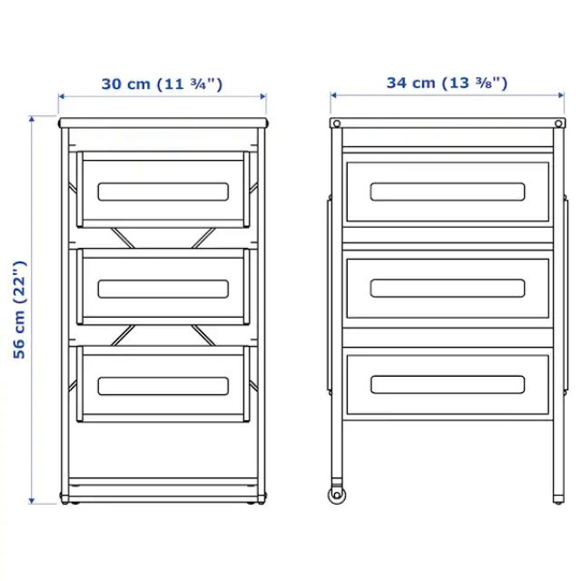 Kệ tủ IKEA LENNART - Tiện dụng nhiều việc