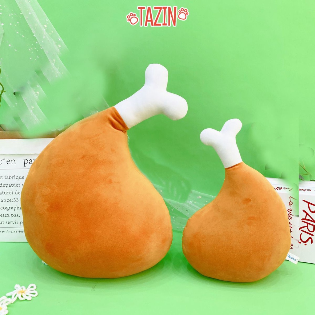 Gấu Bông Đùi Gà Màu Nâu Dễ Thương, Gấu Bông Tazin Cao Cấp
