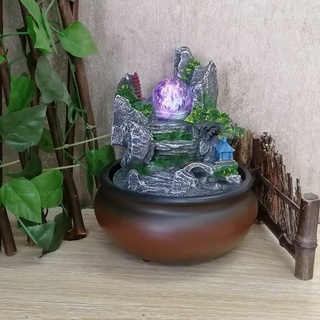 Thác nước phong thuỷ tiểu cảnh non bộ, phong thủy tài lộc đài phun nước nhiều mẫu
