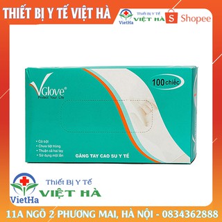 Hộp Găng tay y tế VGLOVE dài 24 cm loại dày 100 chiếc