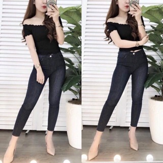 Áo Thun Gân Trễ Vai Hót
