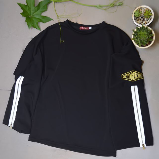 Áo tay dài Player phối zip | BigBuy360 - bigbuy360.vn