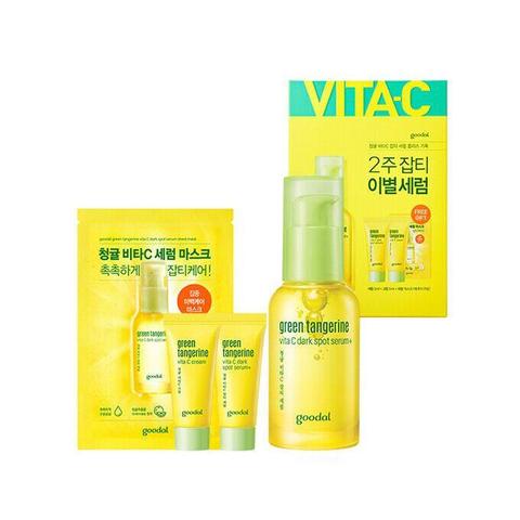 (Hàng Mới Về) Set Serum Vitamin C Chiết Xuất Quả Quýt Xanh Giúp Làm Mờ Vết Thâm Goodal 30ml