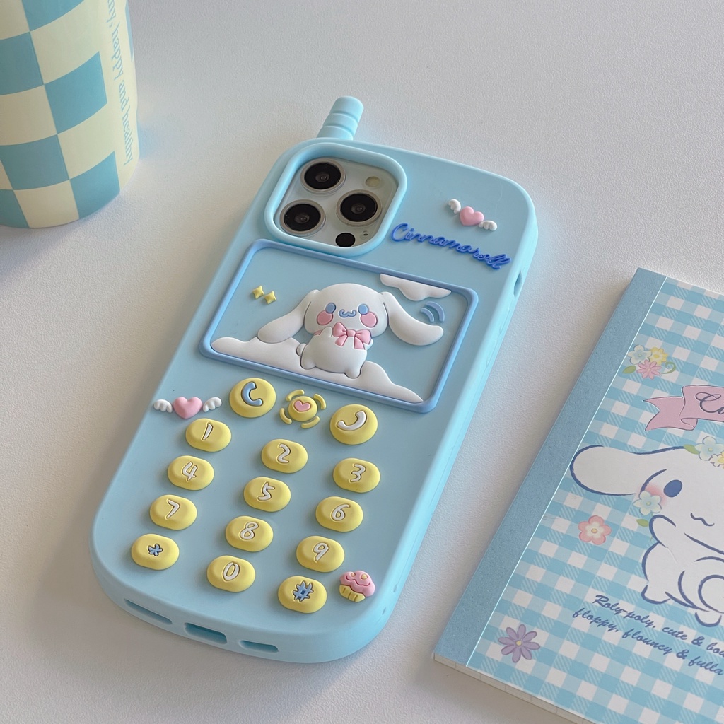 Ốp Điện Thoại Silicon Mềm Hình Cinnamoroll nokia 3D Cho iphone 14 pro max 14 13 pro max 12 pro max 11 pro max XS max XR X XS 6 7 8 plus