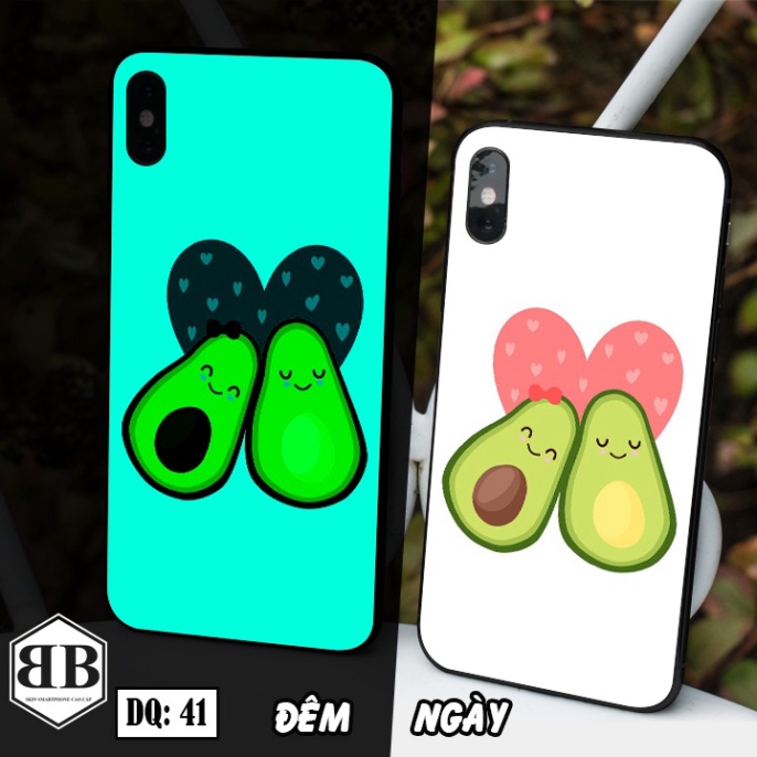 Ốp lưng kính Dạ Quang Iphone X / iphone XS / XS MAX phát sáng trong đêm in bất kỳ mẫu nào bạn thích