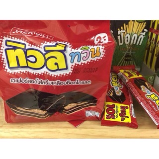 Bánh xốp Tivoli Twin nhân kem socola 369,6g (24 gói