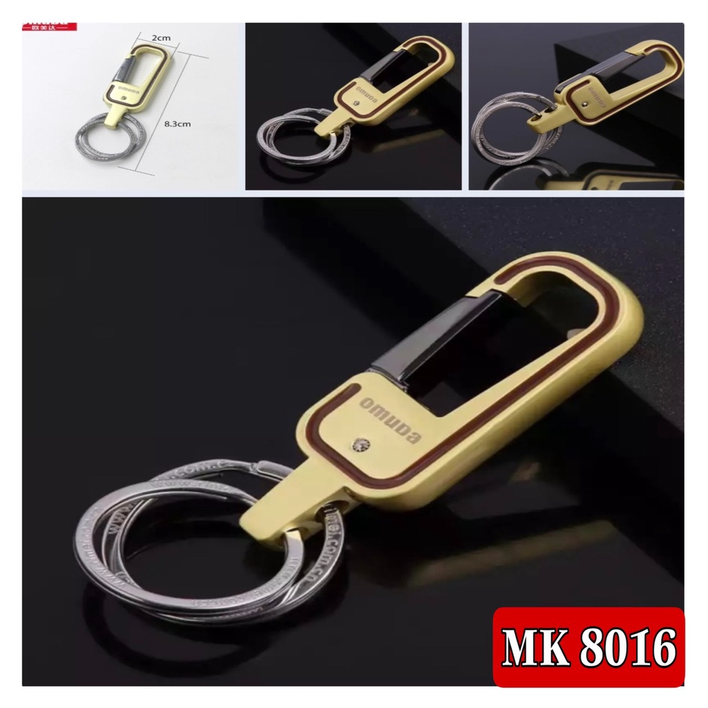 Móc khoá xe máy ô tô OMUDA có chốt móc đĩa quần inox cao cấp, độ bền cao, tinh xảo sắc nét