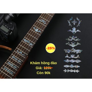 Khảm decal cần đàn, khảm trai
