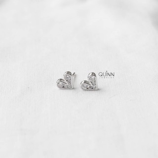 Khuyên tai Crystal Heart - khuyên tai tim đá