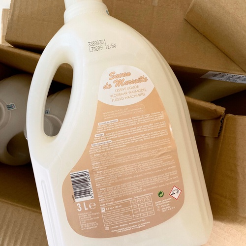 Nước giặt Savon de Marseille dung tích 3L, hương nước hoa Pháp nhẹ dịu