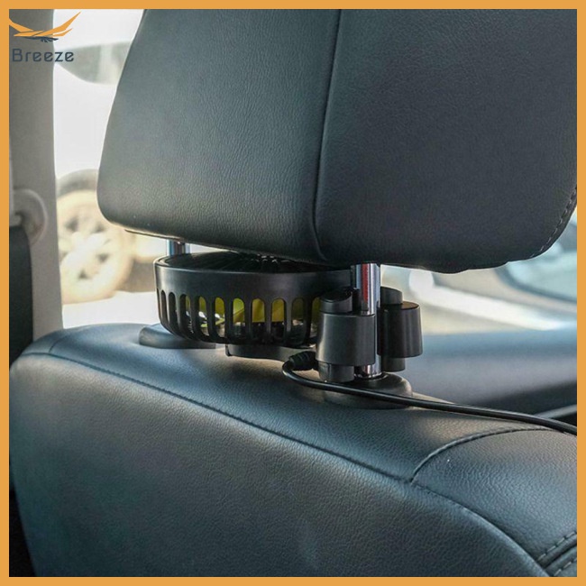 Quạt Làm Mát Mini 3 Tốc Độ Điều Chỉnh Được Gắn Ghế Sau Xe Hơi F407