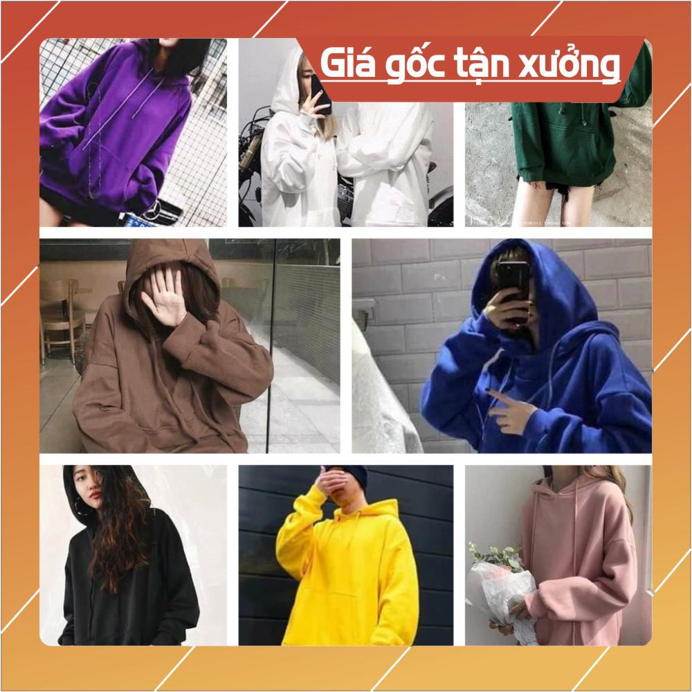 Áo hoodie trơn tay dài nỉ basic unisex | BigBuy360 - bigbuy360.vn
