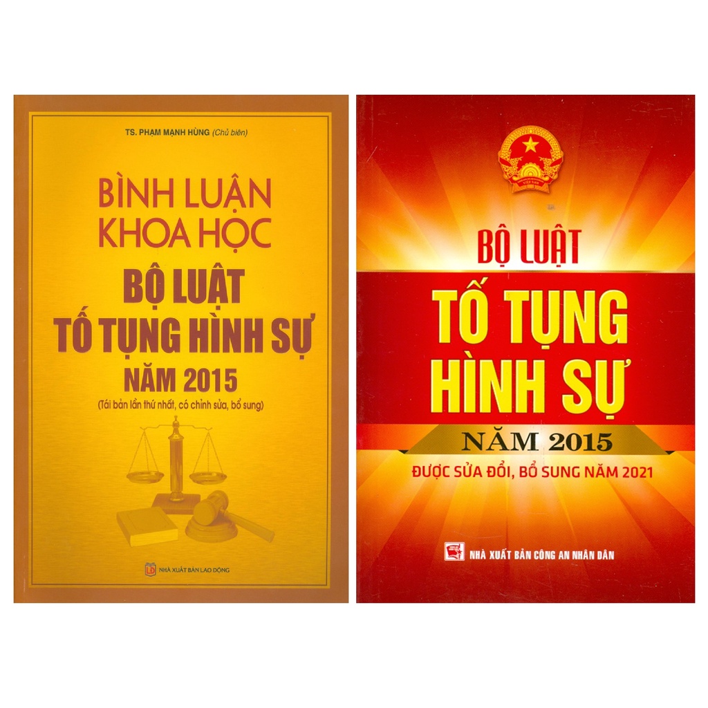 Combo Sách Bình Luận Khoa Học Bộ Luật Tố Tụng Hình Sự Năm 2015 Và Bộ Luật Tố Tụng Hình Sự Năm 2015