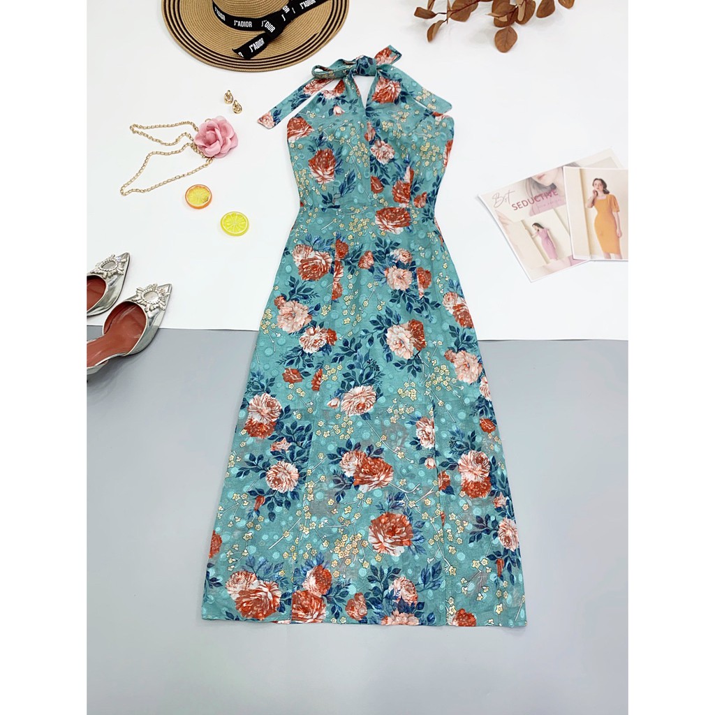 Váy yếm cổ chéo nơ sau Zym's House - LT76