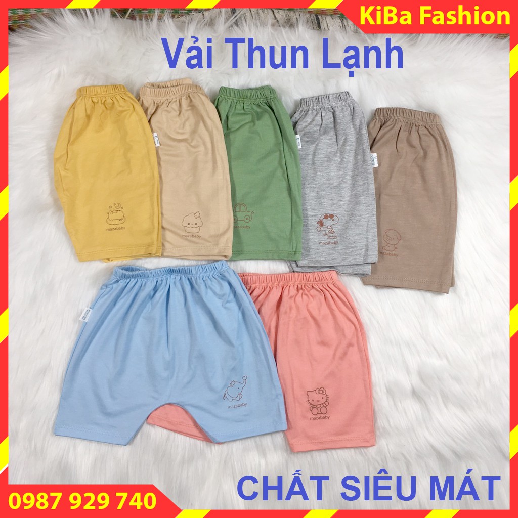 [ HÀNG ĐẸP ] Set 5 Quần đùi chất cotton lạnh, thun lạnh co giãn 4 chiều, siêu mềm mịn cho bé 3-12kg- QĐ - HMA0110