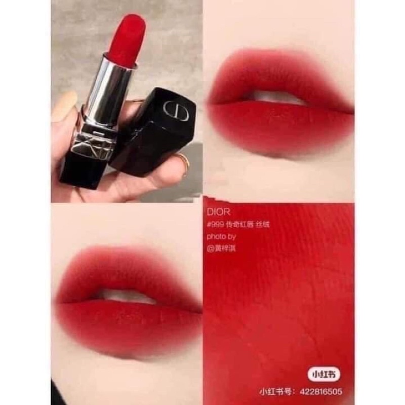 CHÍNH HÃNG - Son thỏi Rouge Dior Couture Colour Lipstick 999 Velvet LAMII BEAUTY