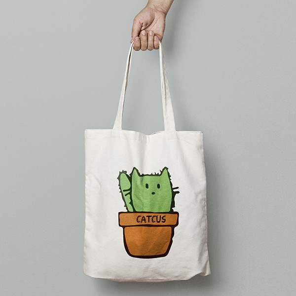 Túi tote ENZYCO vải canvas ulzzang unisex in hình siêu cute