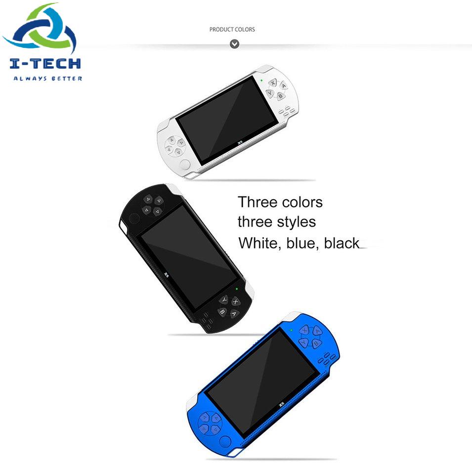 Máy Chơi Game Cầm Tay Mp5 Mp4 X6 Psp 8gb Màn Hình Máy Ảnh Tinh Tế