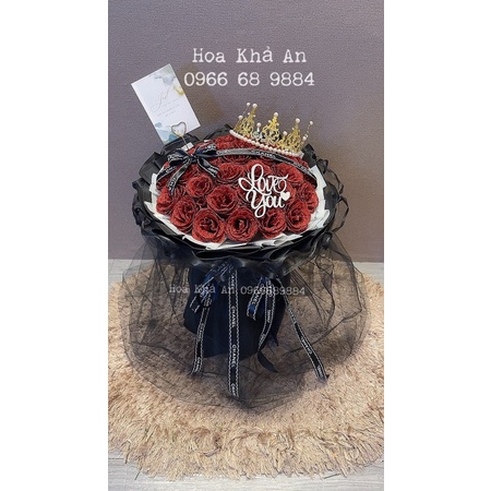 [-70k ship] Hoa nhũ 35 bông mix ren lưới. Tặng vương miện, phụ kiện y hình. Hoả tốc