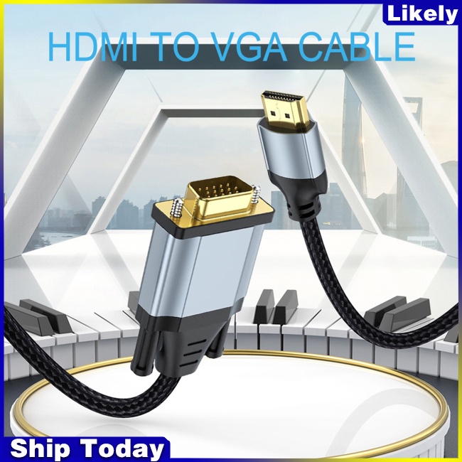 Cáp Chuyển Đổi Hdmi Sang Vga 1080p Chuyên Dụng Cho Máy Chiếu / Laptop