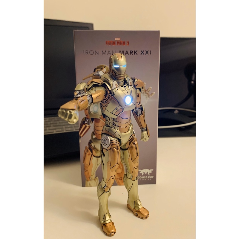 Mô hình Comicave Iron Man Mark 21 MK21 Midas Die-Cast 1/12 - Marvel chính hãng