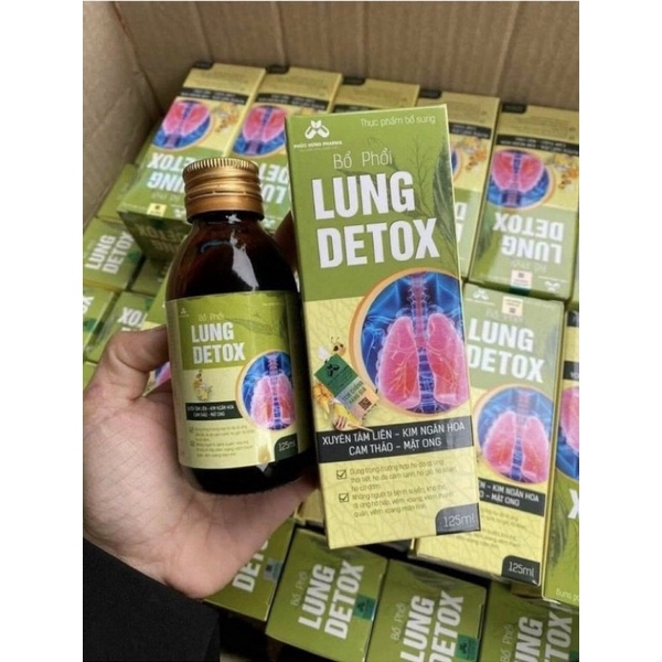 bổ phổi lung detox hàng 125ml chính hãng