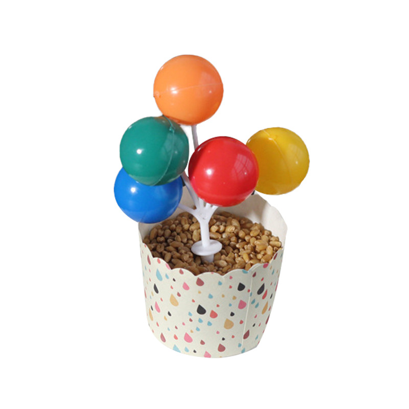 Set 5/8 Bóng Bay Nhiều Màu Sắc Dễ Thương Dùng Trang Trí Bánh Sinh Nhật