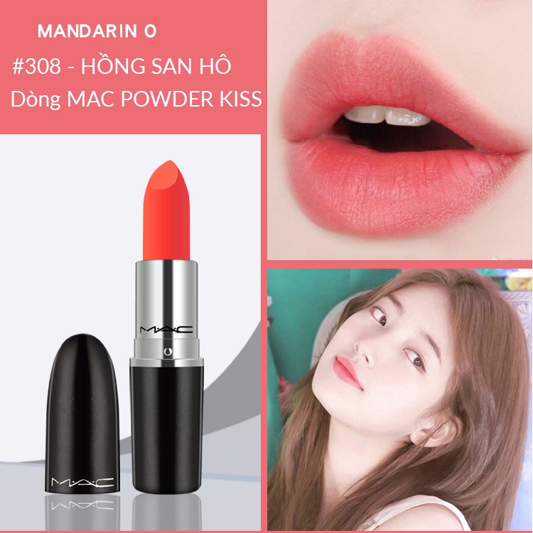 ❤️Hàng Mới về ❤️ Son mac Chính hãng powder kiss  Chất son lì mịn, khả năng bám màu tốt, son lên màu cực chuẩn [Hot sale]