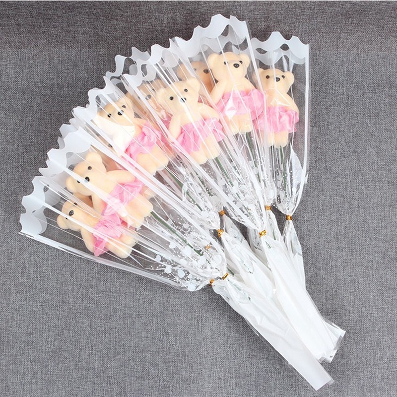 Quà Tặng Giáng Sinh Gồm Xà Phòng Hình Gấu Và Hoa Đáng Yêu