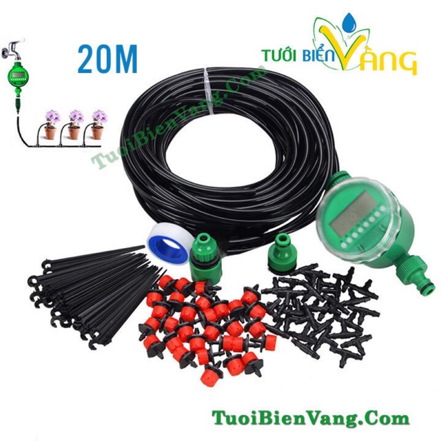 Bộ 20 Bec tưới nhỏ giọt có Van hẹn giờ