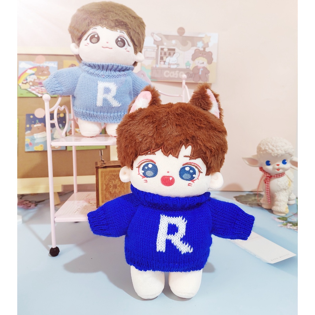 Búp Bê LUOLV Mặc Áo Len Dài 20CM Nhiều Màu Sắc DIY