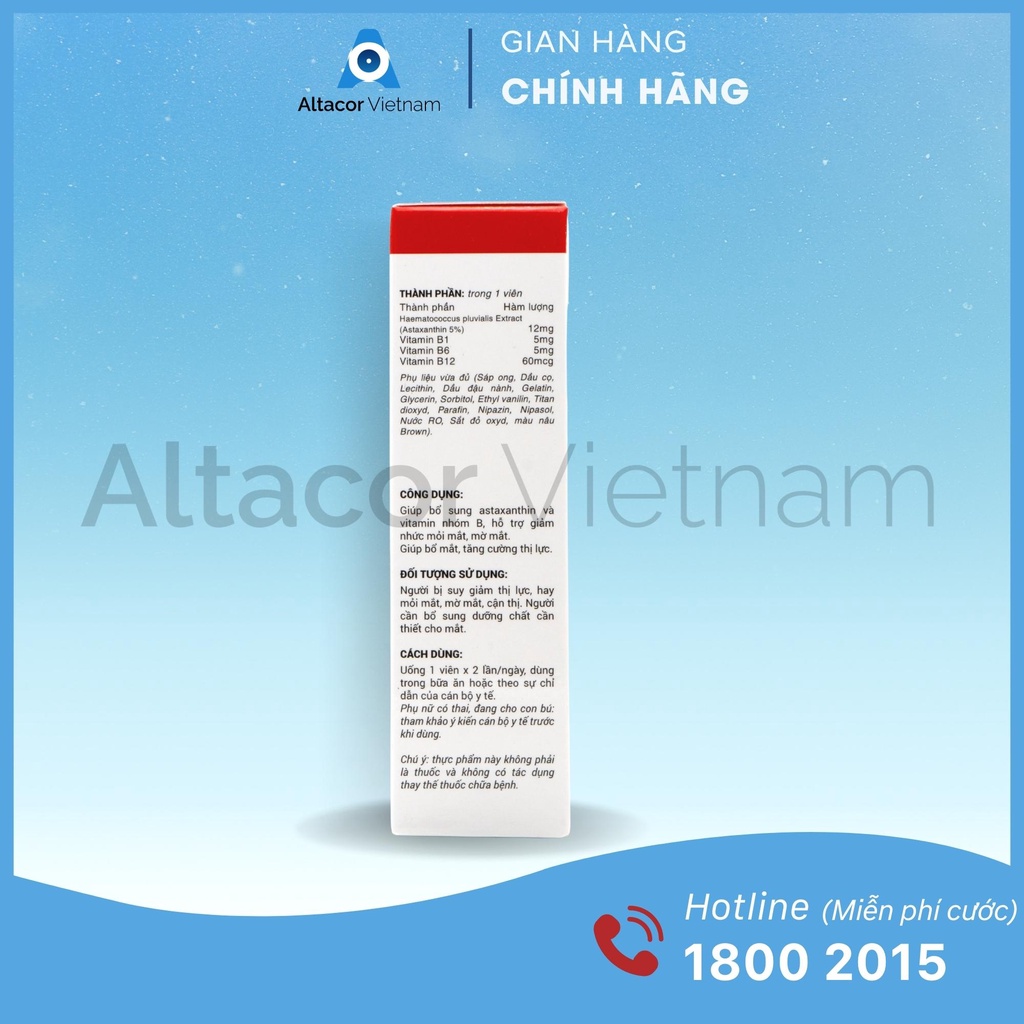 – VIÊN UỐNG BỔ MẮT IXANTIN  - TĂNG CƯỜNG THỊ LỰC