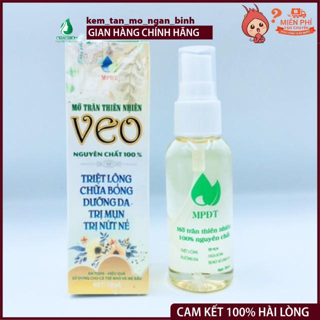 Mỡ Trăn Thiên Nhiên, Mỡ Trăn Nguyên Chất, triệt lông, dưỡng ẩm, tẩy trang, dịu vết bỏng, giảm rạn da | BigBuy360 - bigbuy360.vn