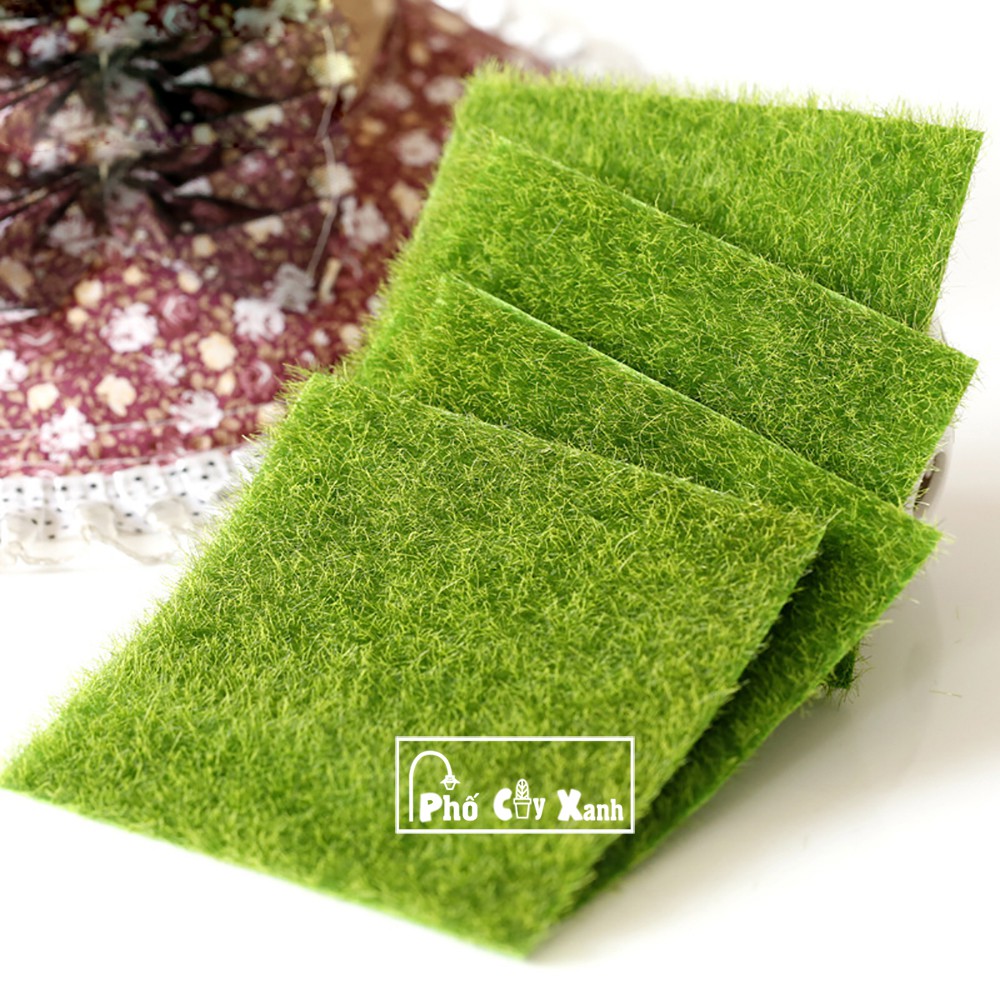 [Giá Siêu Rẻ] Thảm cỏ - Phụ kiện trang trí cho cây xanh để bàn làm việc, mô hình trang trí cho bể cá, tiểu cảnh