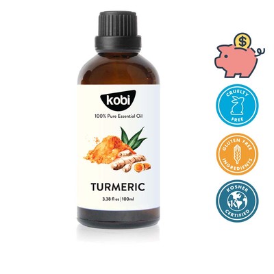 Tinh dầu Nghệ Kobi Turmeric 100ml thơm phòng tạo hương thảo mộc ấm dùng khuếch tán