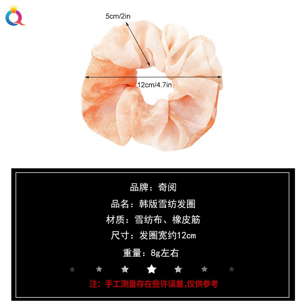 Dây Cột Tóc chiffon Màu gradient Xinh Xắn Cho Nữ